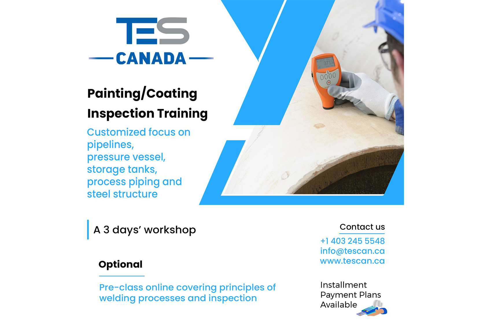 Painting/coating inspection training customized