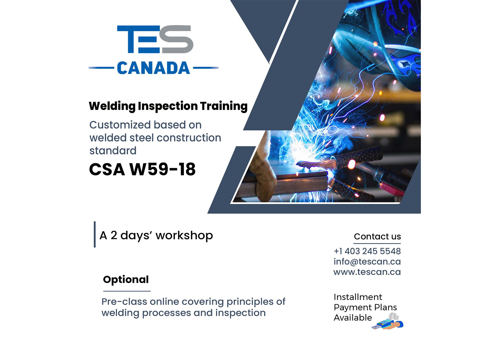 Welding inspection training customized 