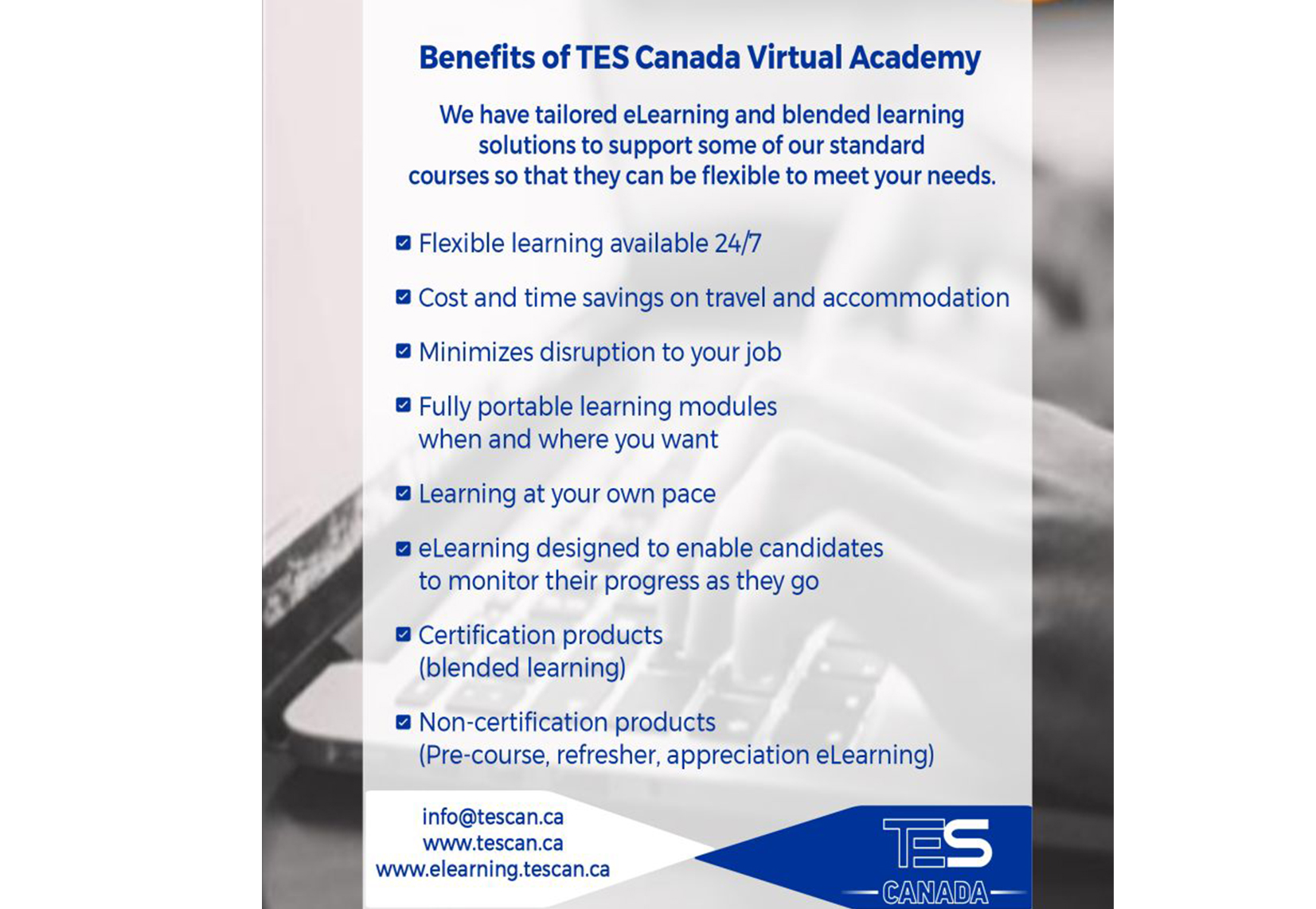 Benefits of TES Canada Virtual Academy
