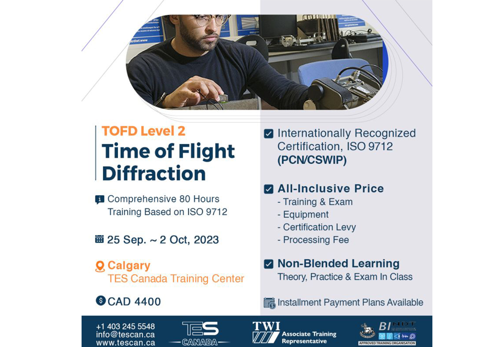 Time of Flight Diffraction (TOFD) Level 2